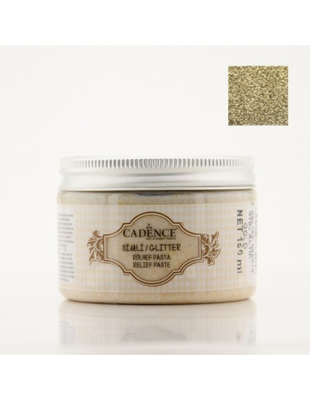 Cadence glitter relief pasta guld 5798