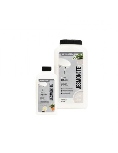 Jesmonite AC730 kit Natural stone 2,5 kg base +500 ml væske