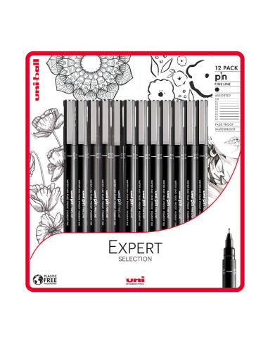UNI Fineliner Expert selection 12 dele