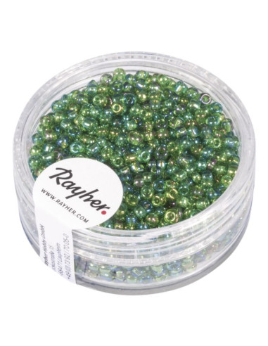 Rocailles perler Grøn 2 mm 17 g 14061