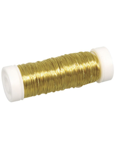 Hæklet smykketråd guld 0,30 mm 50 m 24055