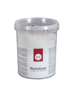 Vokslinser til lys 800 g hvid 31042