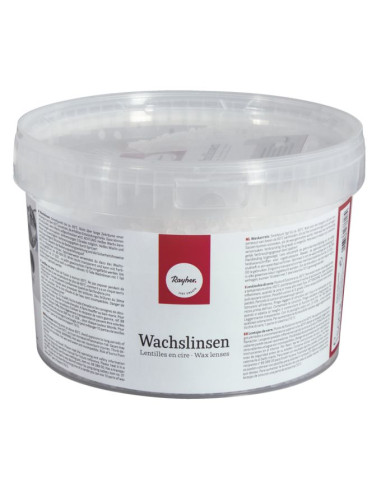 Vokslinser Til lys 1500 g hvid 31042