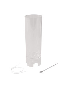 Lys formsklokkespids cylindrisk, 16 cm 31169