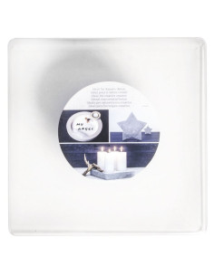 Beton Form firkantet 18,5x18,5cm, dybde 3,5cm 36036