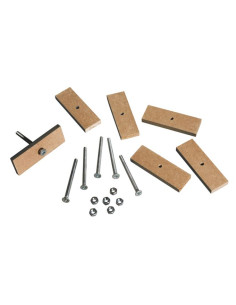 Beslagsæt til støbte knopper 6 sæt