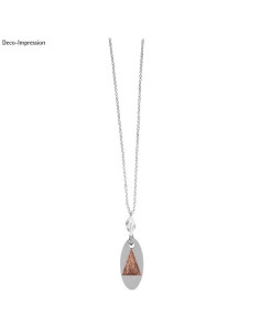 Smykkeform Langt ovalt vedhæng 1,7x3,9cm 36056 2