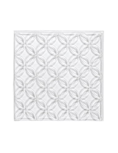 Relief plade blomstercirkel 11x11 cm 36093