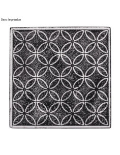 Relief plade blomstercirkel 11x11 cm 36093 2