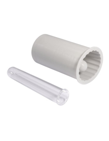 Silikoneform vase riflet Fod Ø5cm, højde 10,2cm, +1 reagensglas 36154